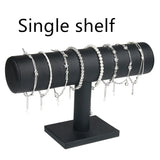 Vintage PU Leather Watch T-Bar Organizer Stand Holder