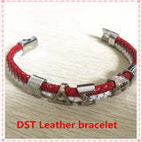 High Red Leather KAP Magnetic Bracelet Women Sorority Fraternity Bangle