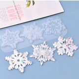 Hollow Snowflake Silicone Mold Christmas Decoration Mould DIY Pendant Charms