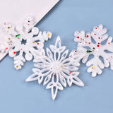 Hollow Snowflake Silicone Mold Christmas Decoration Mould DIY Pendant Charms