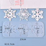 Hollow Snowflake Silicone Mold Christmas Decoration Mould DIY Pendant Charms