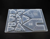 House Shape Epoxy Silicone Mold Necklace Pendant Resin Mould DIY Hand Craft
