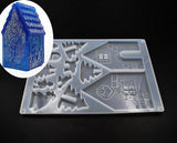 House Shape Epoxy Silicone Mold Necklace Pendant Resin Mould DIY Hand Craft