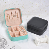 Pink Jewelry Box Single Layer Storage Ladies Classic Leather Box