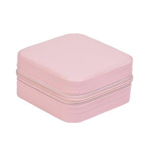Pink Jewelry Box Single Layer Storage Ladies Classic Leather Box