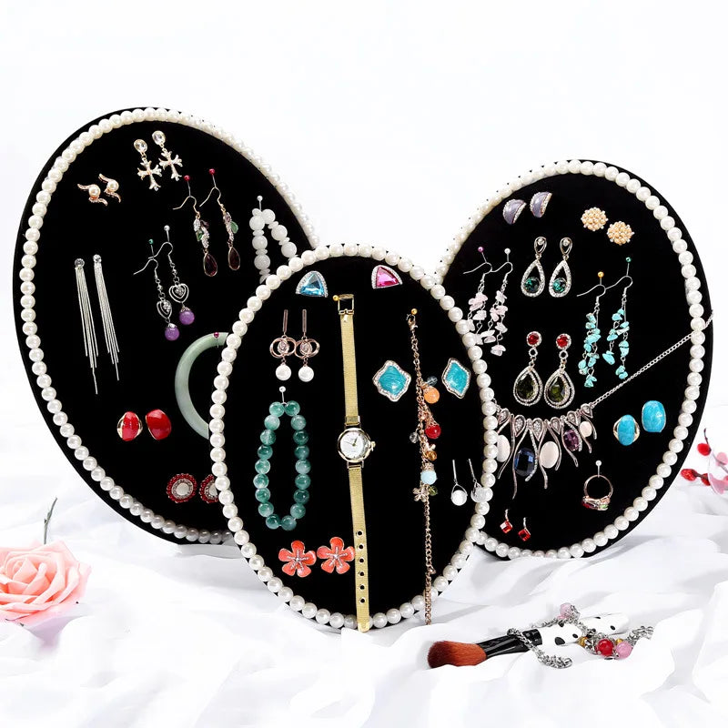 Jewelry Display Board Stand Earrings Necklace Ring Display Shelf