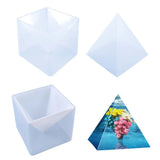 Large Pyramid Silicone Mold Crystal Epoxy Resin Dried Flower Casting DIY