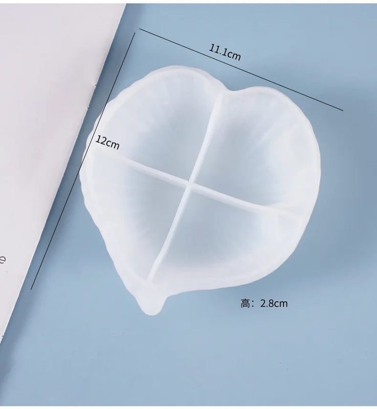 Leaf Fruit Plate Silicone Mold Crystal Drop Gel Silicone Moulds UV Epoxy Resin