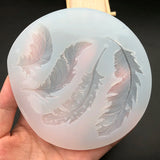 Liquid Silicone Mold Feather Mirror Resin Mould for DIY Jewelry Pendant Necklace