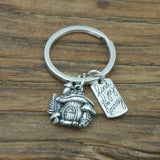 Joy & Small Mushroom Key Chain for Travel Journeys