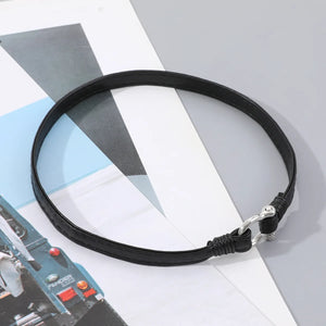 Men's Stainless Steel Horseshoe Buckle Necklace Bracelet