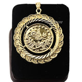 1pcs Mens Women Yellow Pendants Coin S L Jewelry