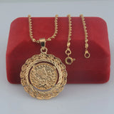 1pcs Mens Women Yellow Pendants Coin S L Jewelry