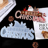 Christmas Crystal Epoxy Mold Resin Santa Silicone Mold DIY Casting Tools