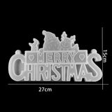 Christmas Crystal Epoxy Mold Resin Santa Silicone Mold DIY Casting Tools