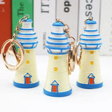 Mediterranean Style Lighthouse Keychain Decoration