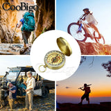 Mini Portable Compass Navigation Waterproof Compasses for Camping Hiking