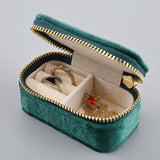 Mini Velvet Ring Box Jewelry Storage Case Single Layer