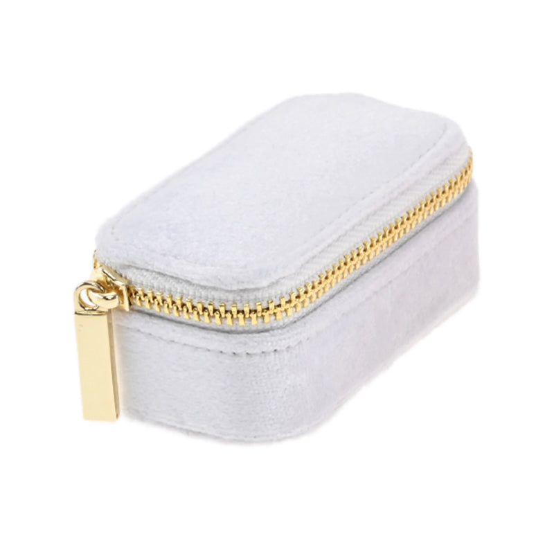 Mini Velvet Ring Box Jewelry Storage Case Single Layer