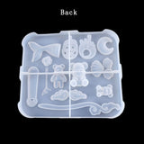 Bear Fish Tail Silicone Resin Mold DIY Pendant Necklace Jewelry Tools