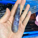 Natural Amethyst Wand Healing Point, Polished Crystal Stone Massager