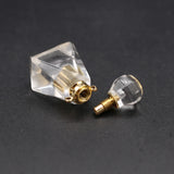 Clear Quartz Stone Essential Oil Pendant Necklace