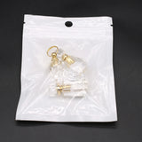 Clear Quartz Stone Essential Oil Pendant Necklace