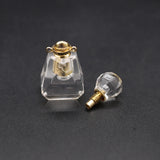 Clear Quartz Stone Essential Oil Pendant Necklace