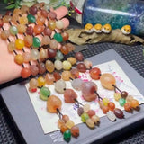 Natural Jade Gemstone Knot Lucky Necklace Chakra Glowing Classic