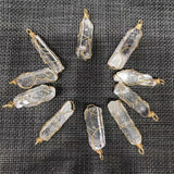 Clear Quartz Pillar Irregular Pendant Natural Crystal Healing Stones