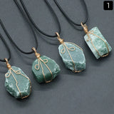 Crystal Quartz Rough Stone Pendant for Necklace