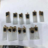 Selenite With Tourmaline Pendant for Meditation