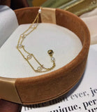 Double Strand Fresh-water Pearls Bracelet for Wedding Party, Gift Favor