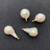 Natural Pearl Pendant Necklace Baroque Bead DIY Jewelry Gift