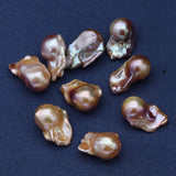Natural Freshwater Pearls Beads No Hole Tail Beads for DIY Jewelry 13x23-15x25mm