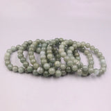 Natural Jade Bead Bracelet 8mm Green Beads 16-17cmL