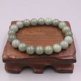 Natural Jade Bead Bracelet 8mm Green Beads 16-17cmL