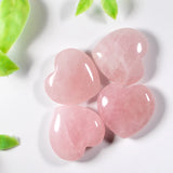 Rose Quartz Crystal Heart Chakra Healing Reiki 40mm Stone Beads DIY Gift