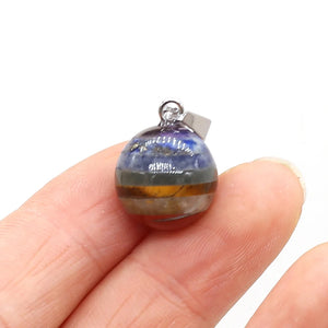 7 Chakras Stone Charms Pendants 14mm for Jewelry Making