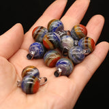 7 Chakras Stone Charms Pendants 14mm for Jewelry Making