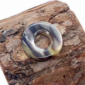 Natural Sea Shell Pendant Circle Shape Charms Jewelry Making Supplies DIY