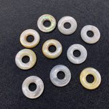 Natural Sea Shell Pendant Circle Shape Charms Jewelry Making Supplies DIY