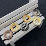 Natural Sea Shell Pendant Circle Shape Charms Jewelry Making Supplies DIY