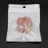 Rose Quartz Stone Essential Oil Pendant Necklace