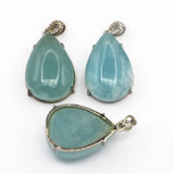 Natural Charoite Aquamarine Pendant Drop for DIY Jewelry Making