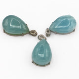Natural Charoite Aquamarine Pendant Drop for DIY Jewelry Making