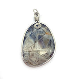 Natural Stone Tiger Eye Drop Oval Amethyst Pendant Charm