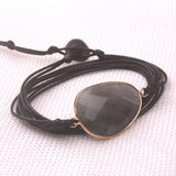 Labradorite Boho Long Bracelet Unique Dropship