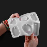 Silicone Necklace Pendant Set Mold Key-Chain Resin Molds for DIY Jewelry Making