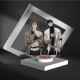 1pcs Chinese 19 Old Xian Standing Plate Stand Model Home Desk